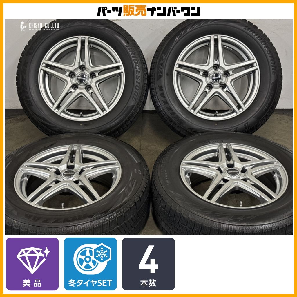 美品】WAREN 16in 6.5J +38 PCD114.3 ブリヂストン ブリザック VRX2