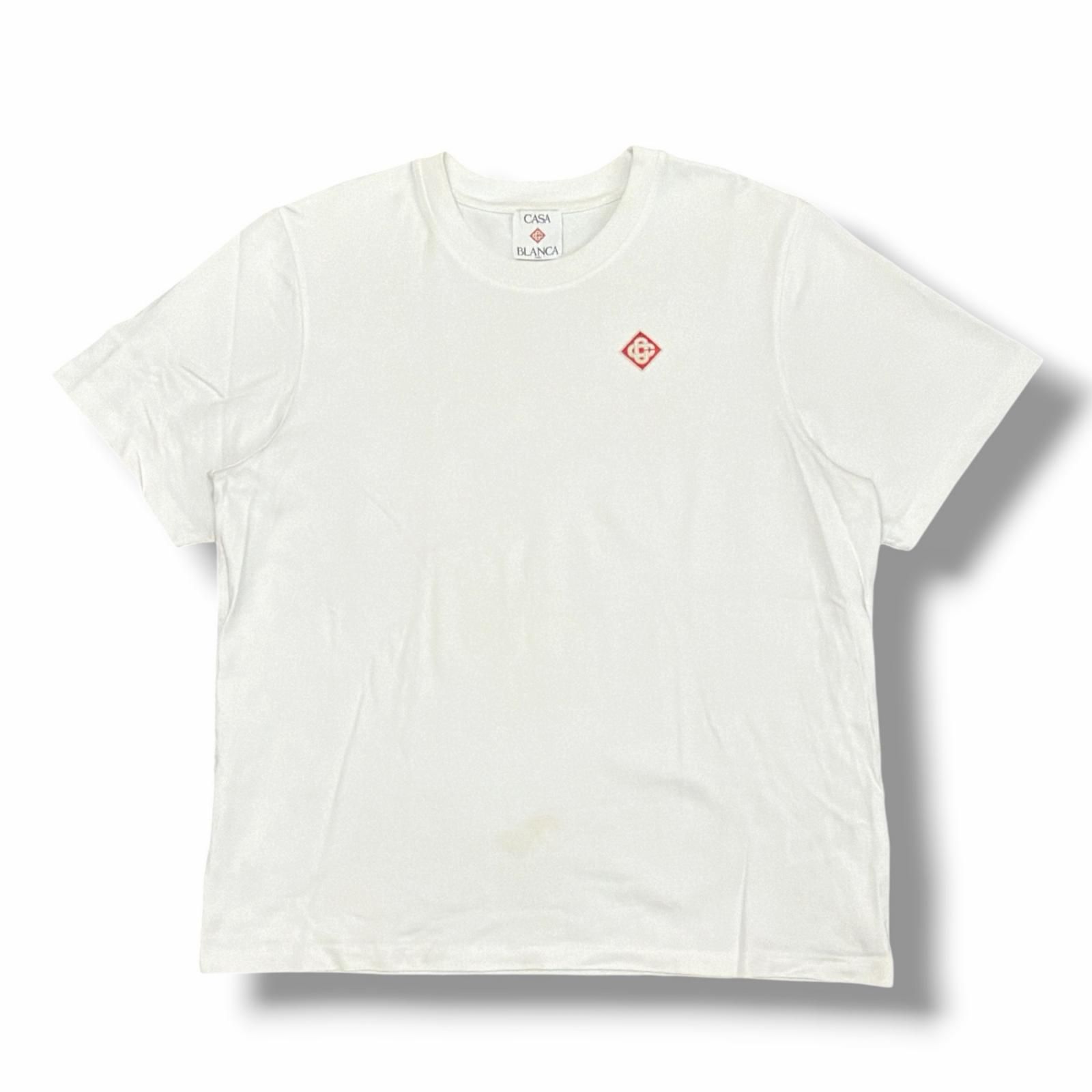 CASABLANCA 25SS 半袖カットソー 刺繍ロゴTシャツ カサブランカ