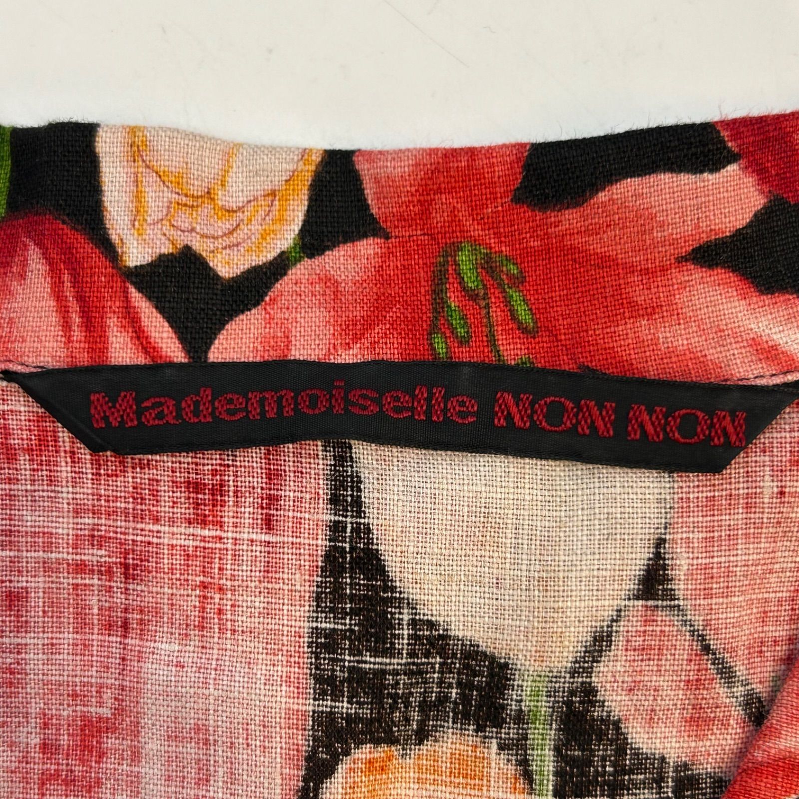 Mademoiselle NON NON マドモアゼルノンノン フラワープリント リネン