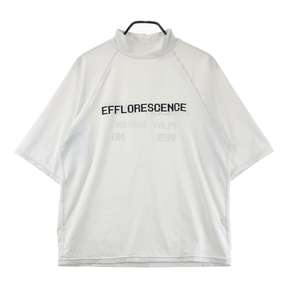サイズ：L EFFLORESCENCE エフロレッセンス ハイネック半袖Tシャツ ホワイト系 [240101727624] ゴルフウェア メンズ ストスト