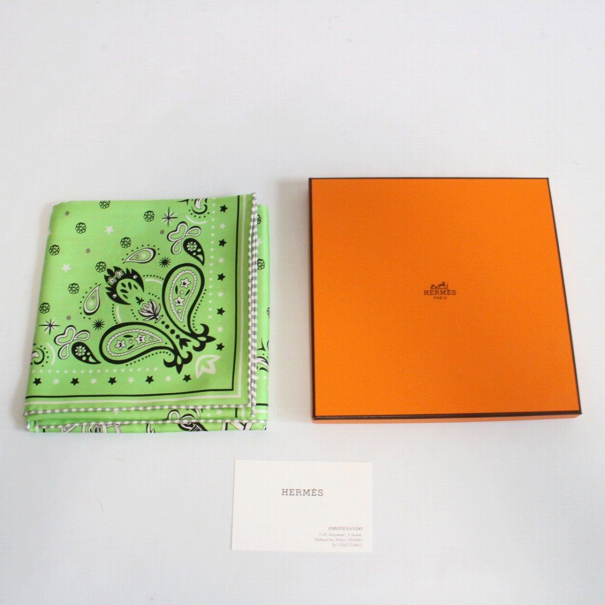 HERMES エルメス カレ 55 バンダナ スカーフ ブリット エ デスタン