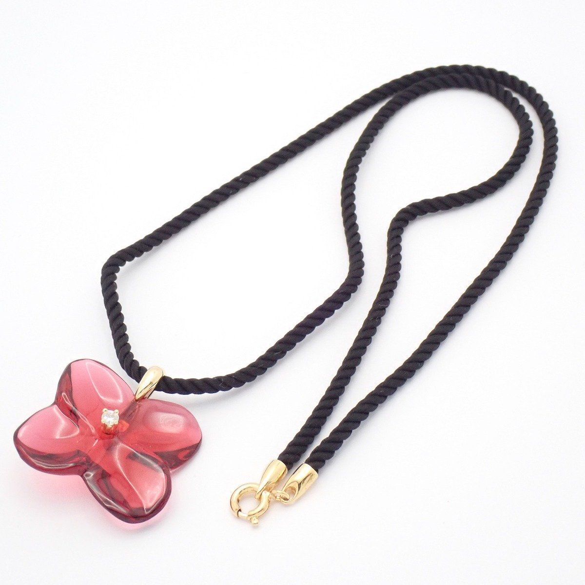 Baccarat バカラ オルテンシア ネックレス 750YG/クリスタル