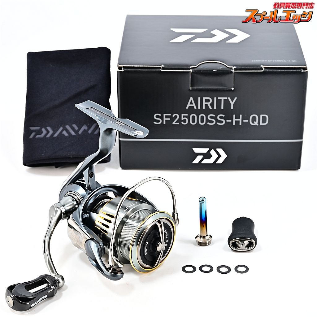 ★☆【ダイワ】 23エアリティ ST SF 2500SS-H-QD SLPW Iシェイプザイオンノブ クリアブラック装着 MTCW ★☆m45763