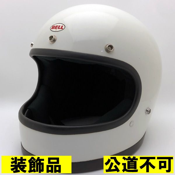 【装飾品・公道不可】BELL STAR 120 WHITE 59cm 【海外直輸入中古品】フルフェイスヘルメット アメリカン 族ヘル オンロード ベル スター120 ホワイト 白色 M～Lサイズ 54,450円