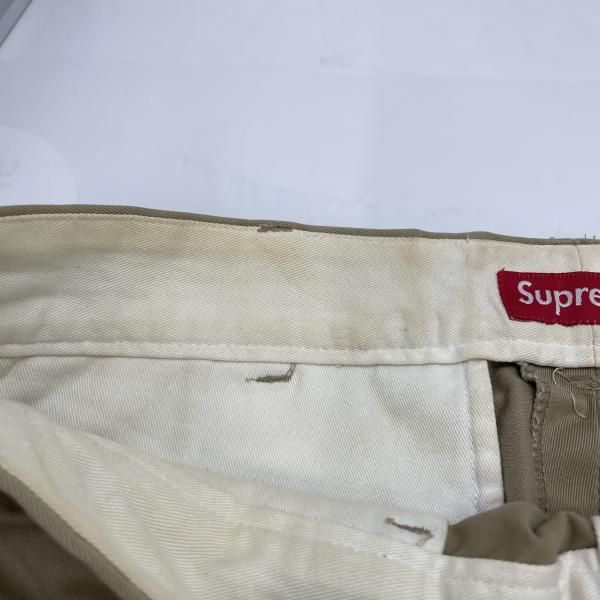 中古】Supreme Crown Chino Pant サイズ32 ベージュ シュプリーム[91