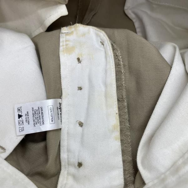 中古】Supreme Crown Chino Pant サイズ32 ベージュ シュプリーム[91