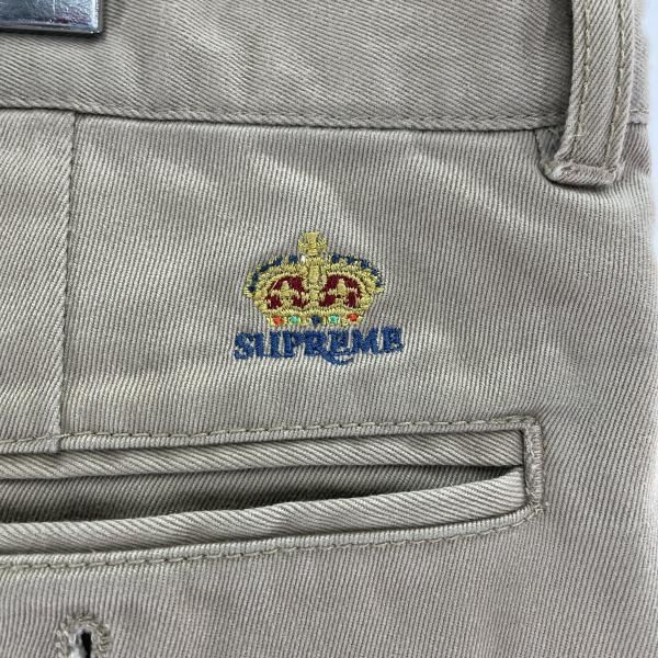 中古】Supreme Crown Chino Pant サイズ32 ベージュ シュプリーム[91