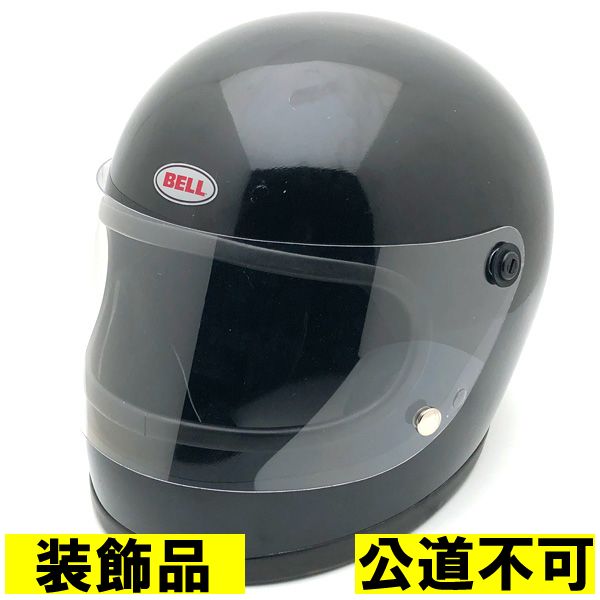 【装飾品・公道不可】BHVシールド付 BELL STAR 2 BLACK 60cm 【海外直輸入中古品】フルフェイスヘルメット アメリカン 族ヘル オンロード ベル スター2 ブラック 黒色 Lサイズ