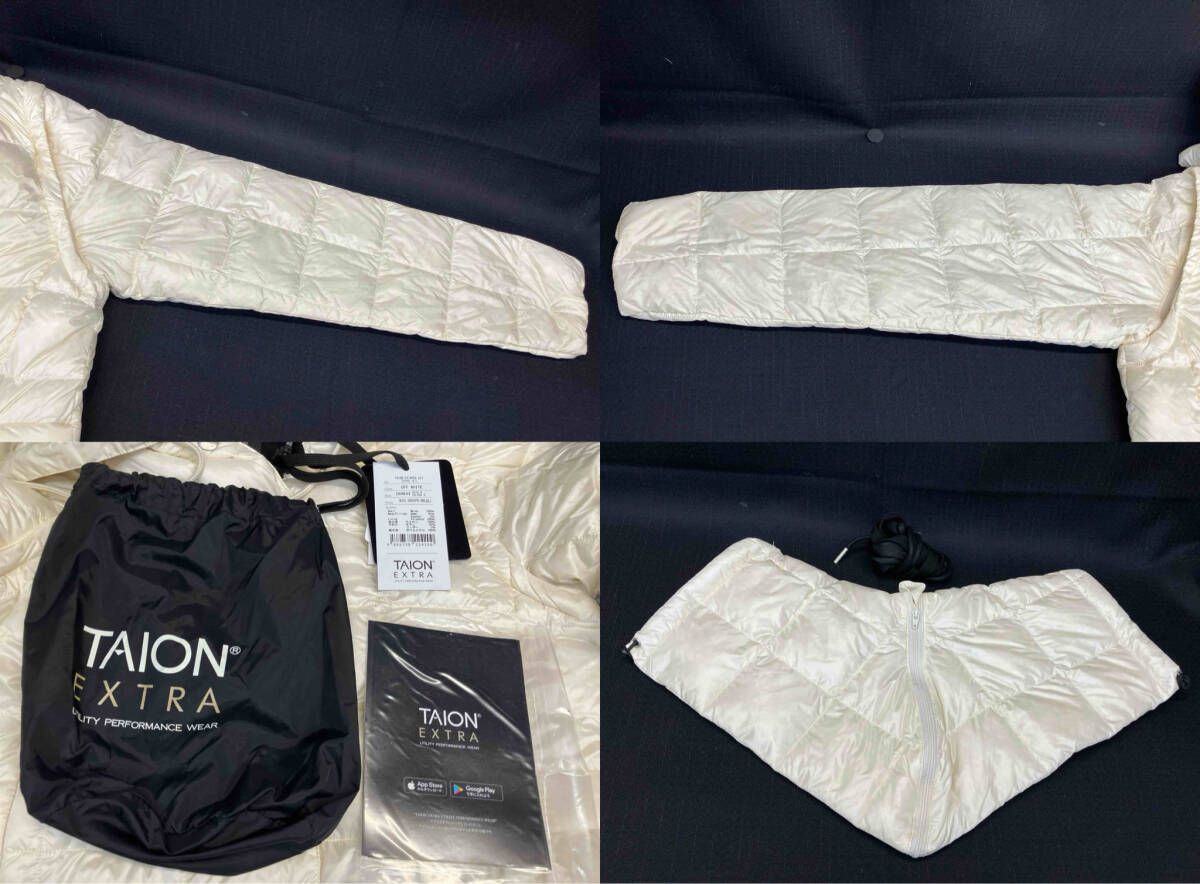 TAIONEXTRA タイオン エクストラダウンジャケット3Way S ホワイト TAION EXTRA タイオン エクストラ ダウンジャケット OFF WHITE オフ