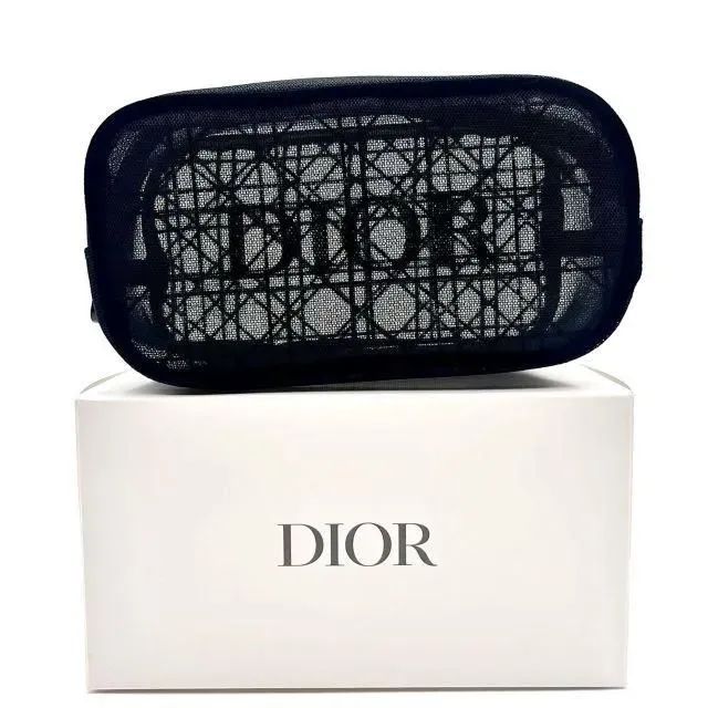 DIOR BEAUTY ディオール メッシュ コスメ化粧ポーチ ブラック Gift Box