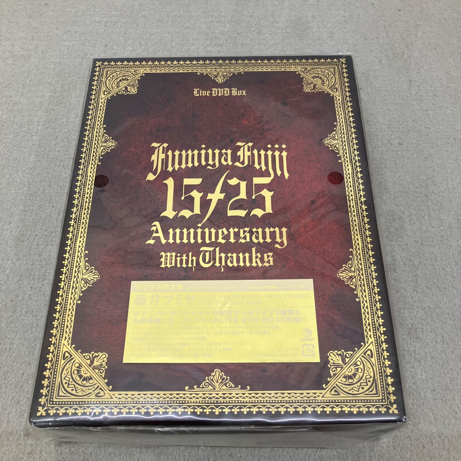 藤井フミヤ/15/25 ANNIVERSARY WITH THANKS DVD BOX PB6043 f013 8,640円