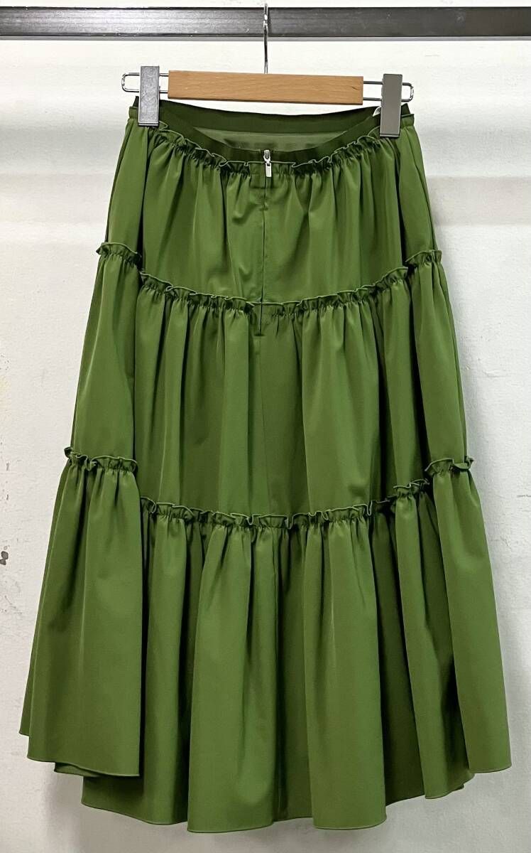 foxey フォクシー スカート サイズ38 グリーン 41285-NSSOA113PR 日本