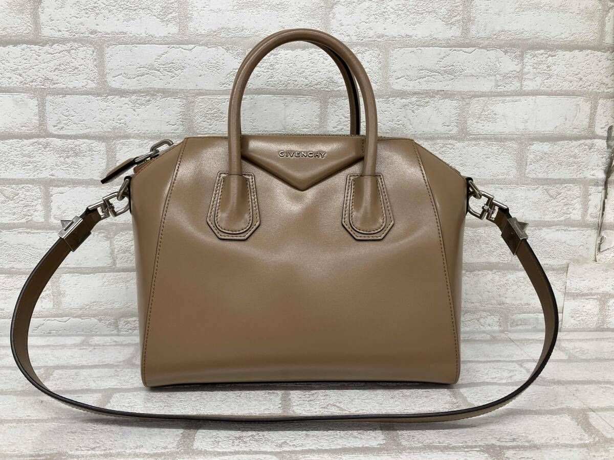 GIVENCHY BB5149B13A682 ジバンシィ 2way ハンドバッグ ワンショルダーバッグ ミニボストン ブラウン レディース