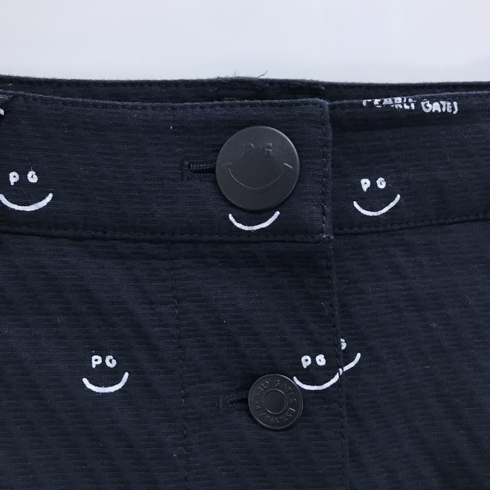 超美品】パーリーゲイツ スカート ダークネイビー×白 ニコちゃん風