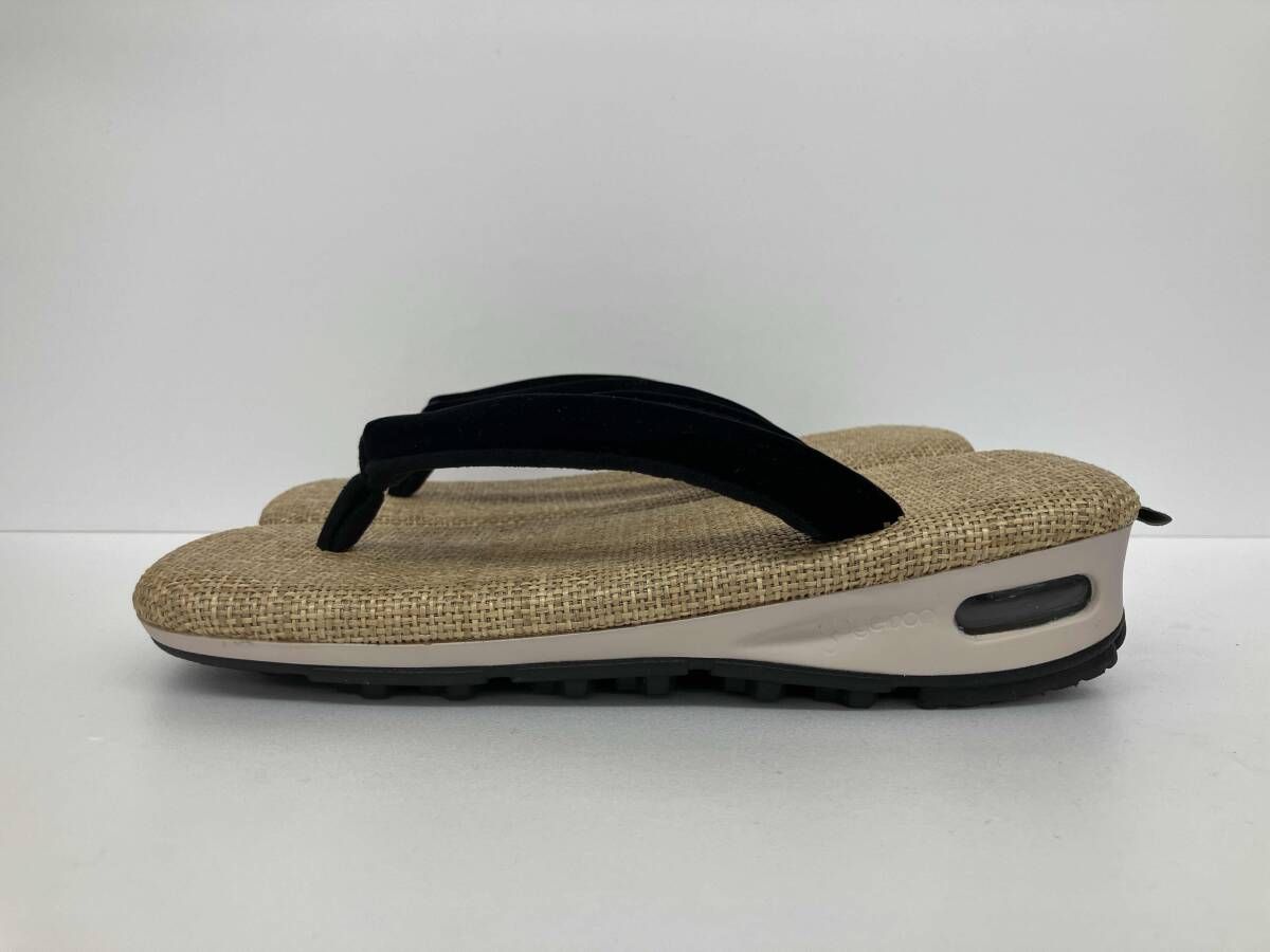 goyemon ゴエモン SETTA×SNEAKER unda-雪駄- 畳素材 黒ベロア鼻緒 日本製 サイズS ベージュ 通年