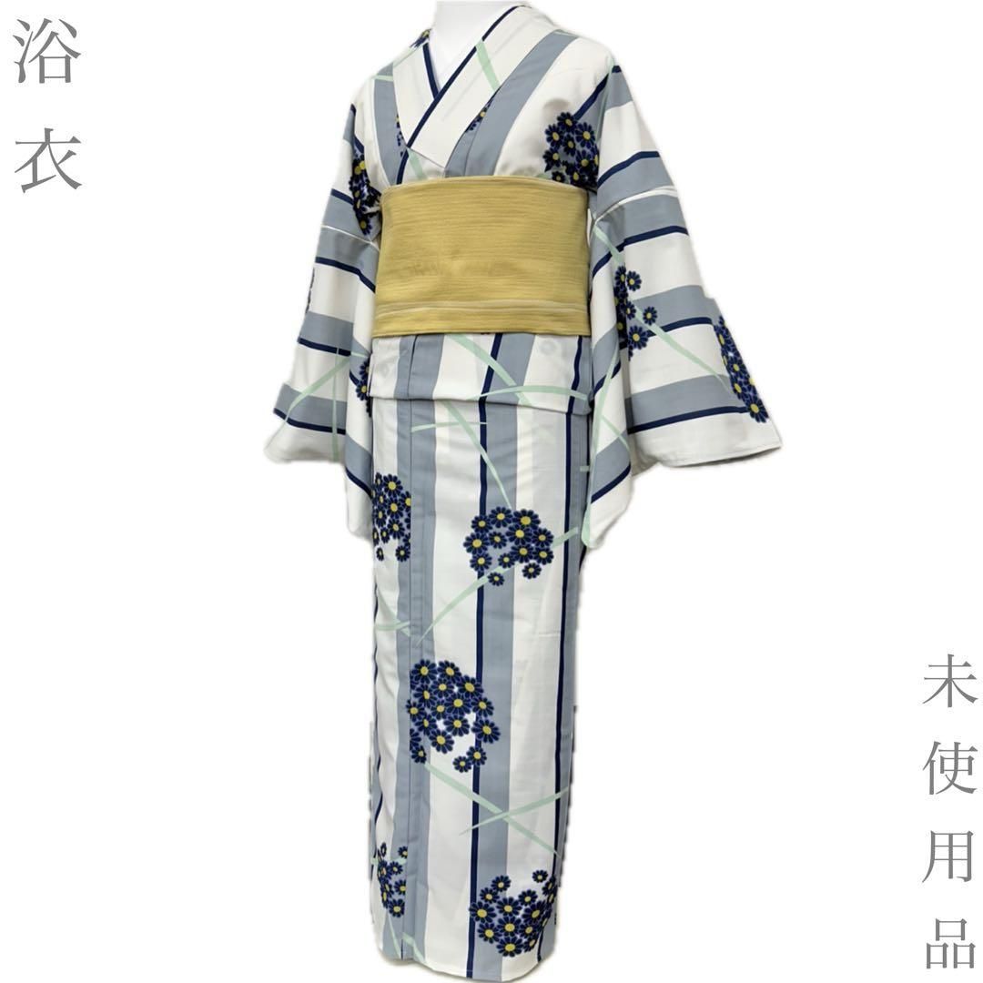 【着物と帯 時流】Y26651◆浴衣◆紅梅 新品 縦縞 涼感着楽　大人可愛い