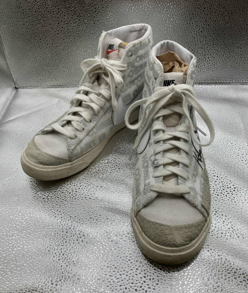 NIKE×COMME des GARCONS /ナイキ コムデギャルソンスニーカー NAOMI OSAKA BLAZER MID ホワイト サイズ26cm DA5383-100
