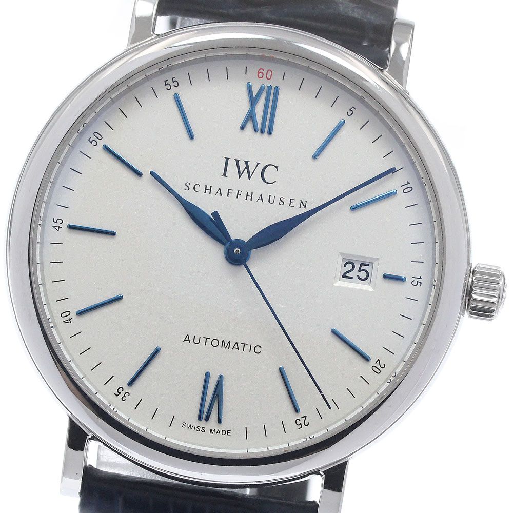 IWC SCHAFFHAUSEN IW356527 ポートフィノ デイト 自動巻き メンズ 良品 保証書付き_966455
