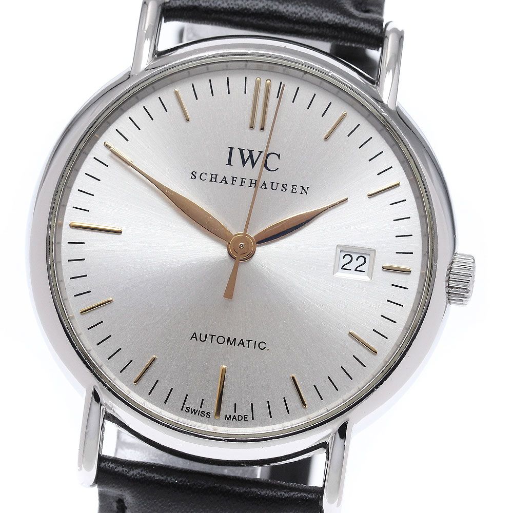 IWC SCHAFFHAUSEN IW356307 ポートフィノ デイト 自動巻き メンズ _966490