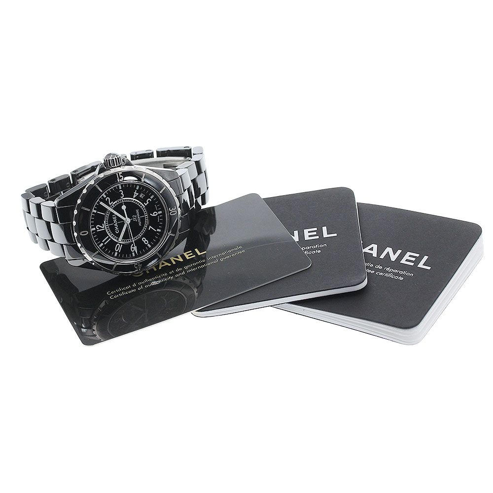 シャネル CHANEL H0685 J12 黒セラミック 38MM デイト 自動巻き メンズ 保証書付き_946621 シャネル CHANEL H0685 J12 黒セラミック 38MM デイト 自動巻き メンズ