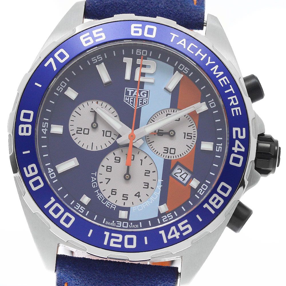タグホイヤー TAG HEUER CAZ101N ガルフ フォーミュラ1 クロノグラフ クォーツ メンズ 良品 内箱付き_967112