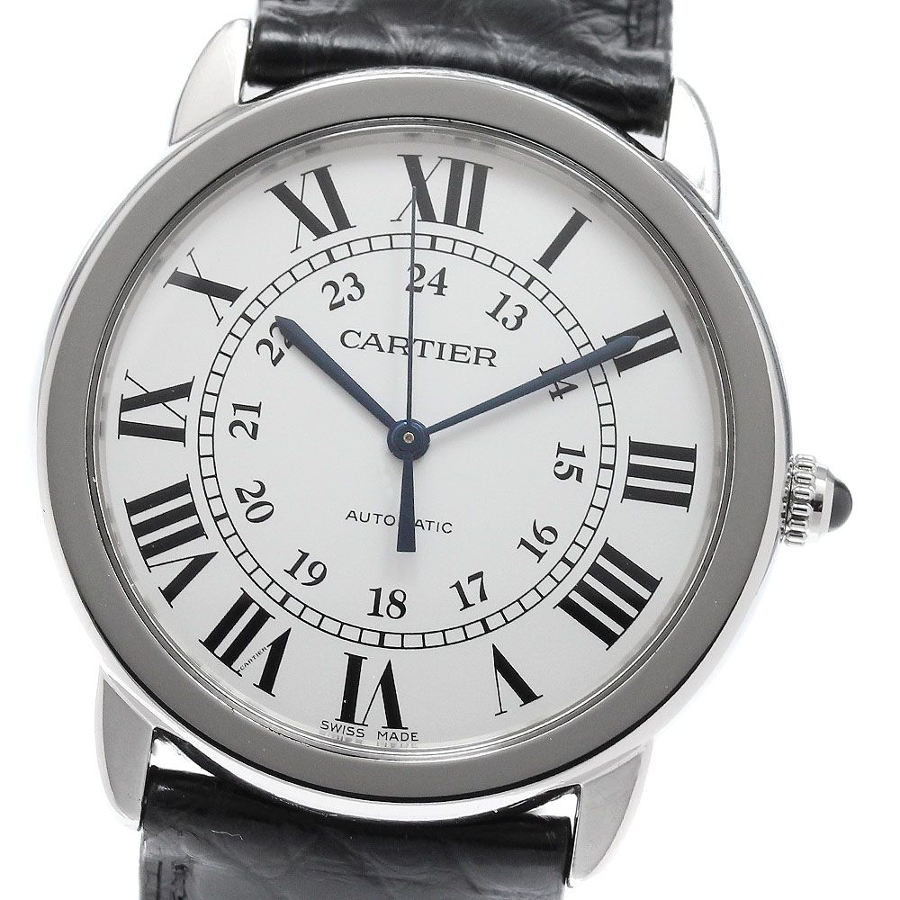 カルティエ CARTIER WSRN0013 ロンドソロ MM 自動巻き ボーイズ 保証書付き_966427 カルティエ CARTIER WSRN0013 ロンドソロ MM 自動巻き ボーイズ 保証書