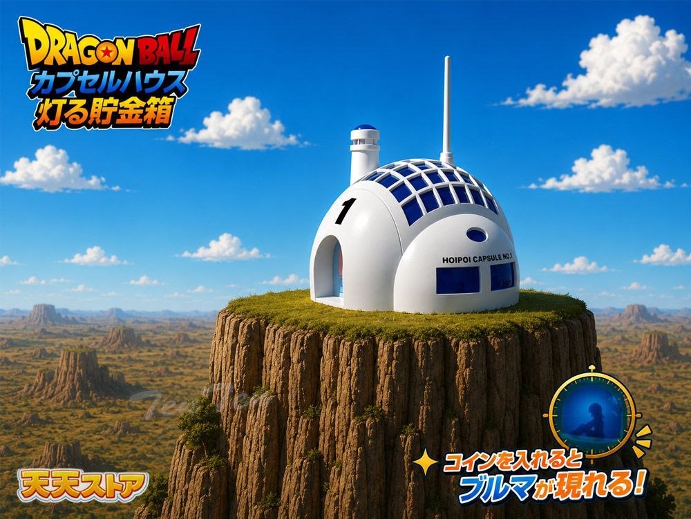 ドラゴンボール カプセルハウス灯る貯金箱 【新品 未開封】 貯金箱