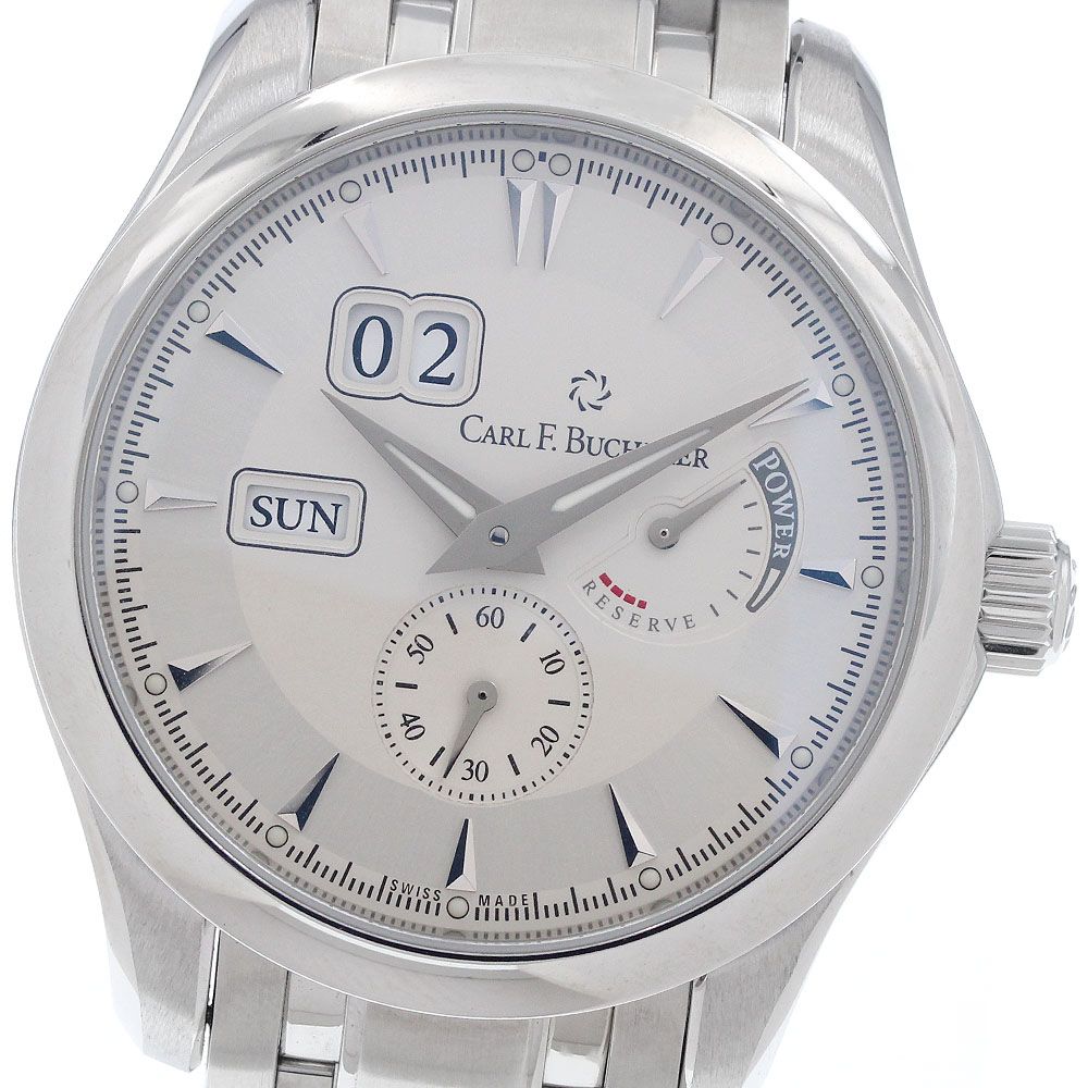 カール F.ブヘラ CARL F.BUCHERER 00.10912.08.13.21 マネロ デイデイト パワーリザーブ 自動巻き メンズ 良品 保証書付き_966485 280,305円