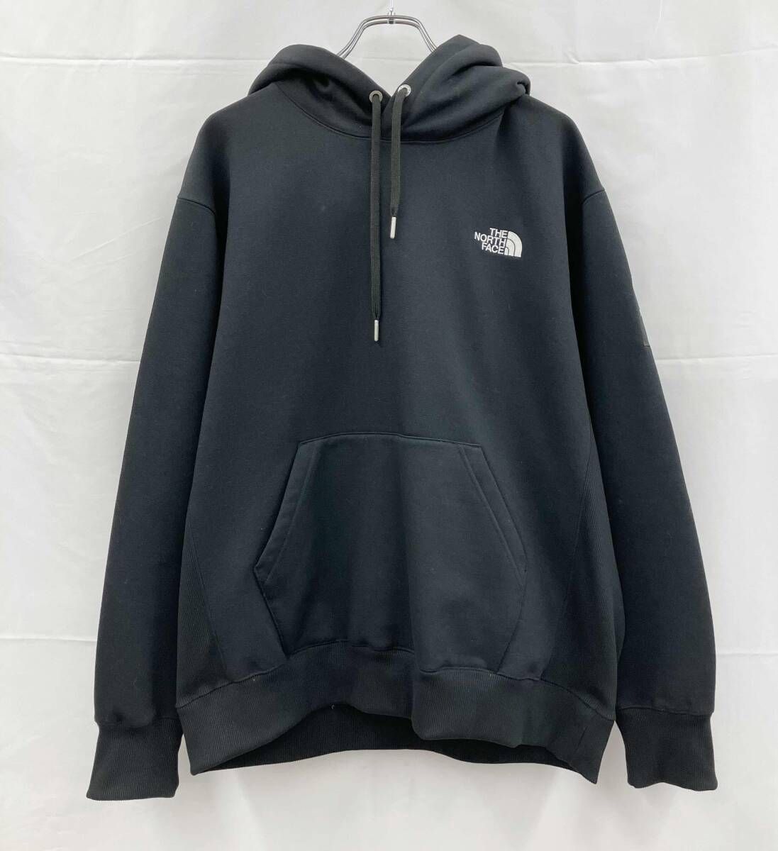 THE NORTH FACE ザノースフェイス 長袖パーカー NT62338 スクエアロゴフーディ プルオーバー 裏起毛 XXL ブラック 通年