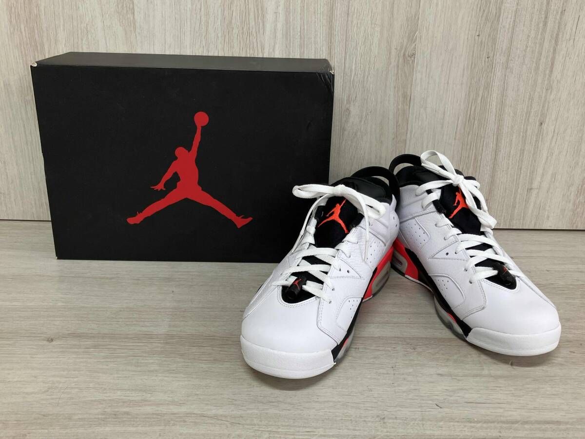 NIKEナイキ スニーカー AIR JORDAN 6 RETRO LOW 304401-123 28cm ホワイト/ピンク 箱有り