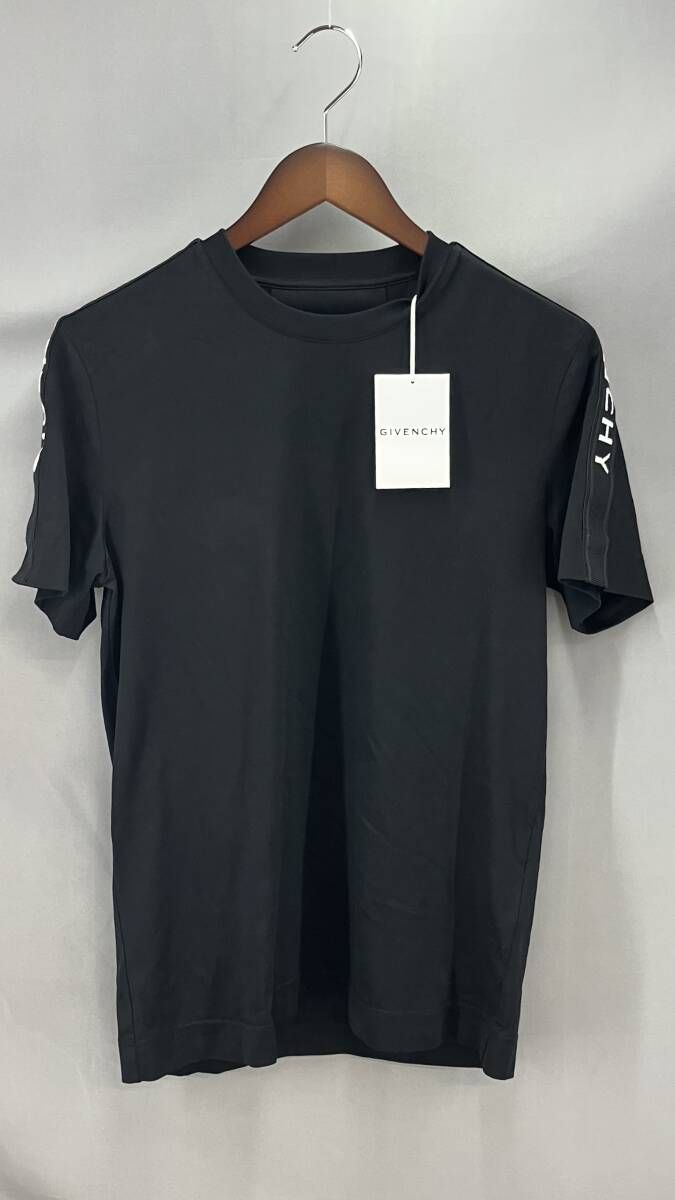 ★ タグ付き GIVENCHY ジバンシー Logo Cotton Tee 半袖Tシャツ BM71DX3Y6B メンズ サイズS ブラック 夏