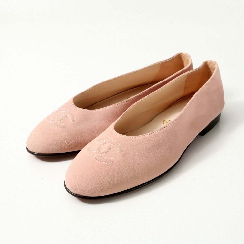 CHANEL シャネル パンプス サイズ37 ココマーク CCステッチ スエード