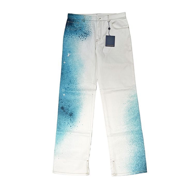 未使用品 LOUIS VUITTON ルイヴィトン 23SS スプレーモノグラム デニム