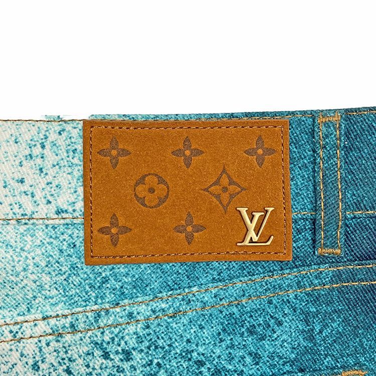 未使用品 LOUIS VUITTON ルイヴィトン 23SS スプレーモノグラム デニム