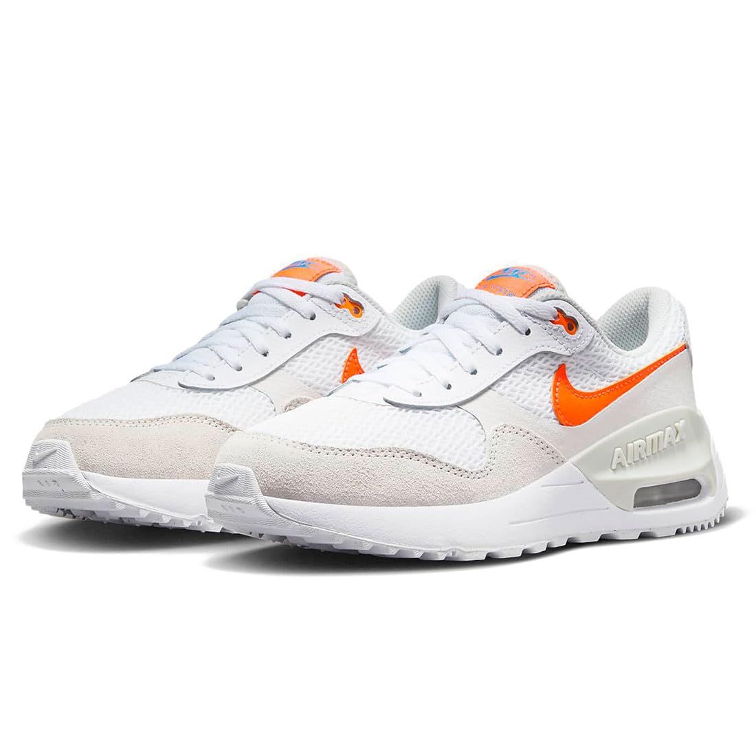 ナイキ スニーカー エア マックス システム J AIR MAX SYSTM ホワイト/ファントム/フォトンダスト/トータルオレンジ DQ0284-114