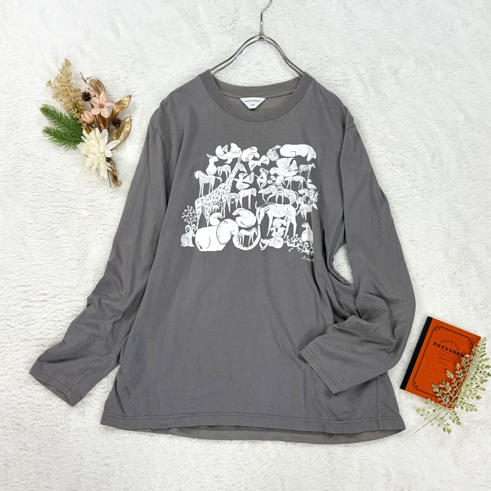 日本製 mina perhonen life puzzle ミナペルホネン 長袖 ロンT