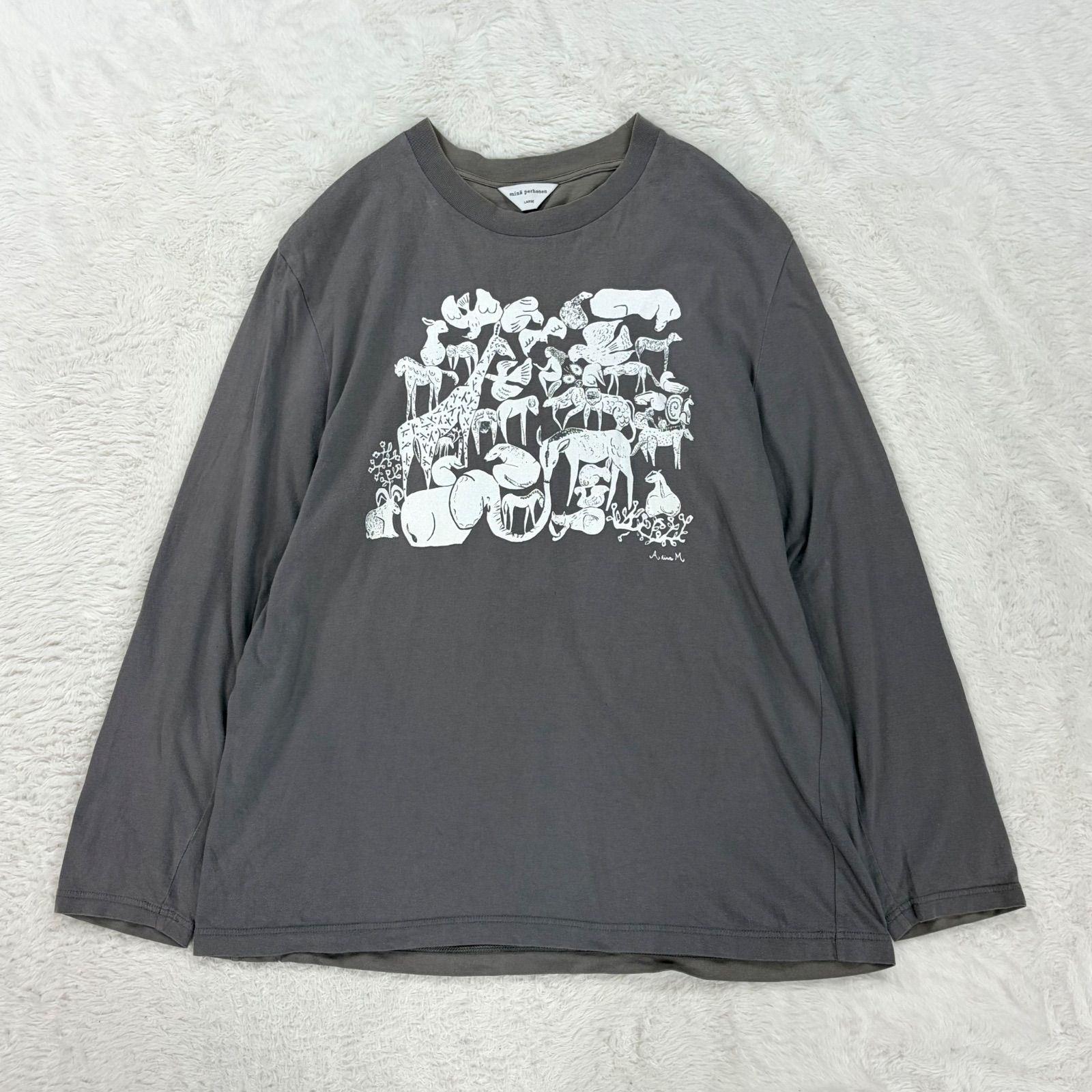 日本製 mina perhonen life puzzle ミナペルホネン 長袖 ロンT