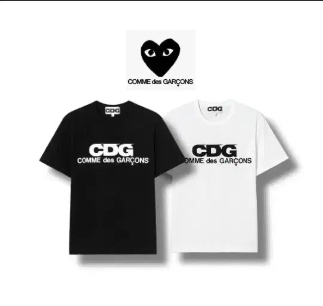COMME des GARCONS CDG ロゴ 半袖Tシャツ ブラック/ホワイト - メルカリ