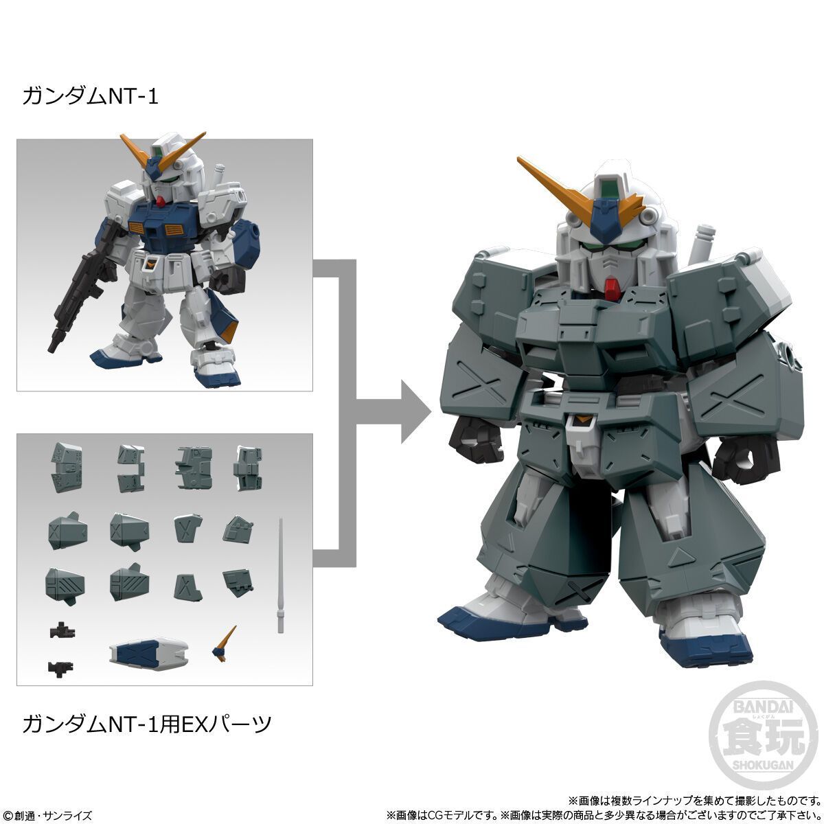 アウトレット価格 箱無し発送でお得 2．ガンダムNT-1 6．ガンダムNT-1