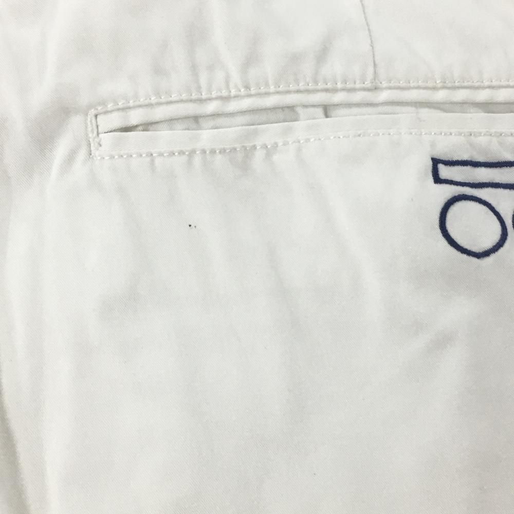 ロサーセン パンツ 白×グレー系 ロゴ刺しゅう メンズ 79 ゴルフウェア