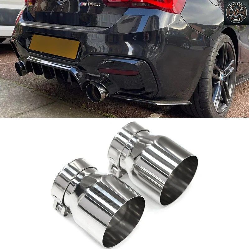 BMW F22 F23 M235I M240I F20 F21 M135I M140I F30 F31 M335I M340I F32 F33 F36 M435I M440I ID60MM マフラー用エキゾーストチップ 2個セ