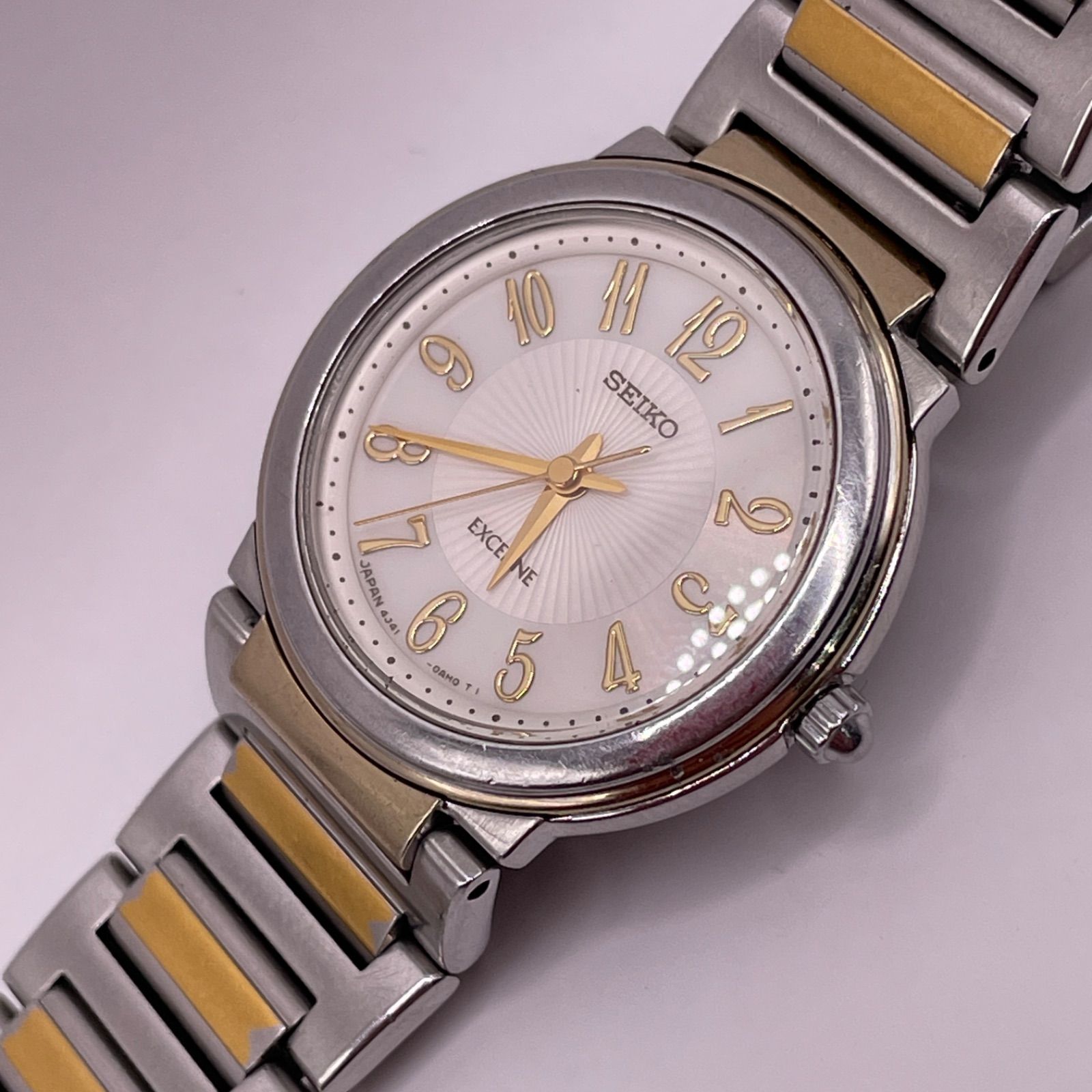 SEIKO エクセリーヌ レディース 腕時計 4J41-0AE0 稼働品 11,100円