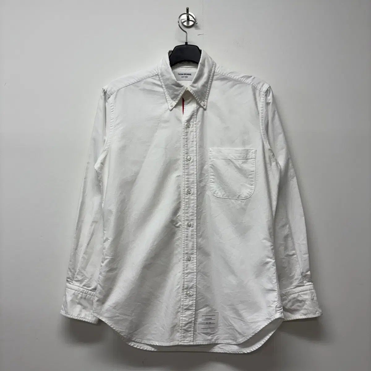 トム・ブラウン 白 Oxford シャツ