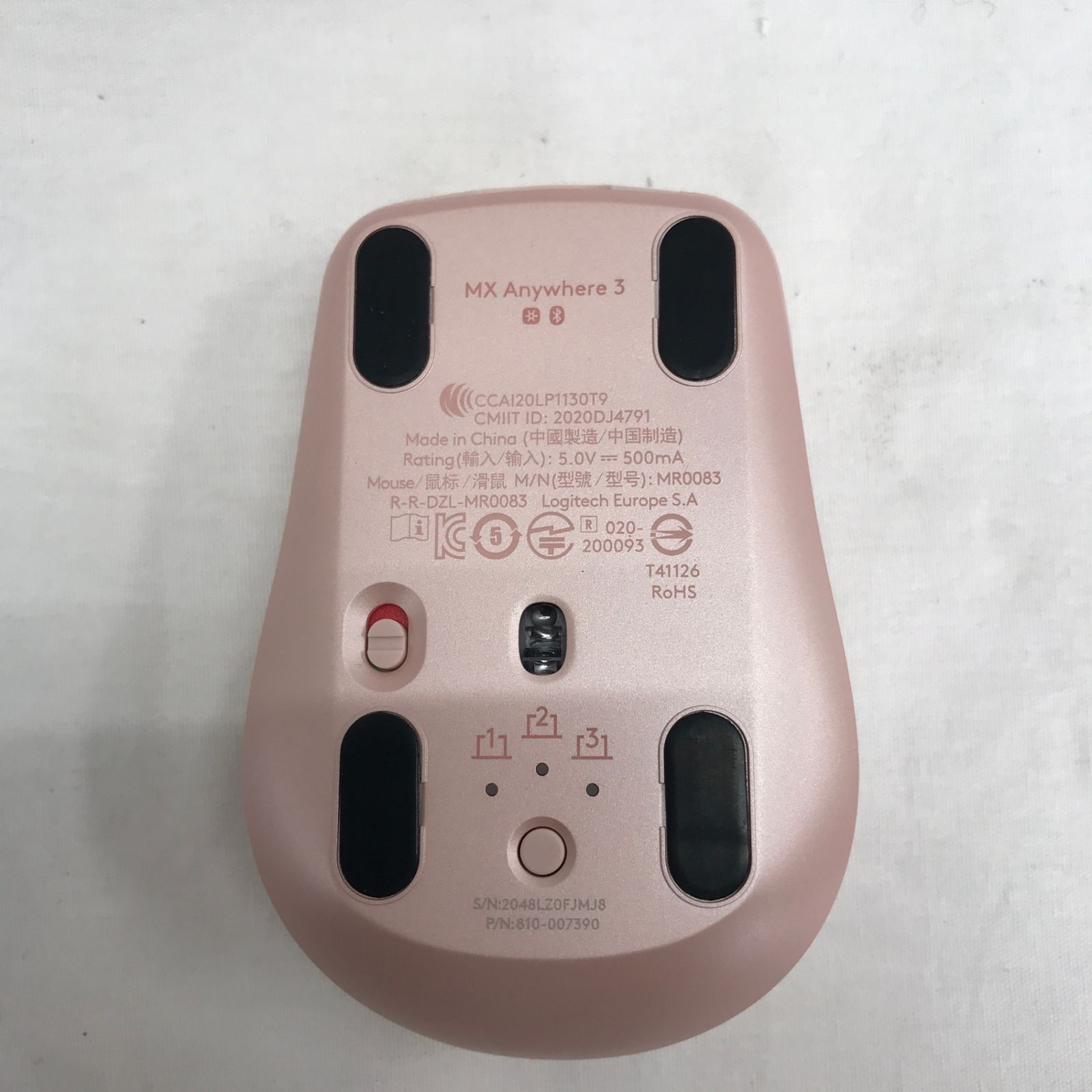 Logicool MX Anywhere 3 ローズ 中古品 - メルカリ