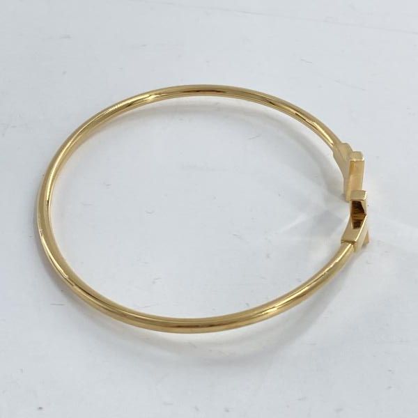 中古】Tiffany ナローワイヤーブレス ゴールド ティファニー AU750[10