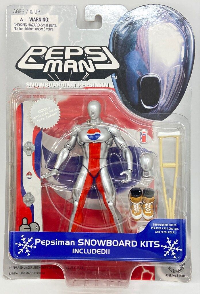 バンダイ ULTRA FREE POSE FIGURE PEPSIMAN / SNOWBOARD KITS - メルカリ
