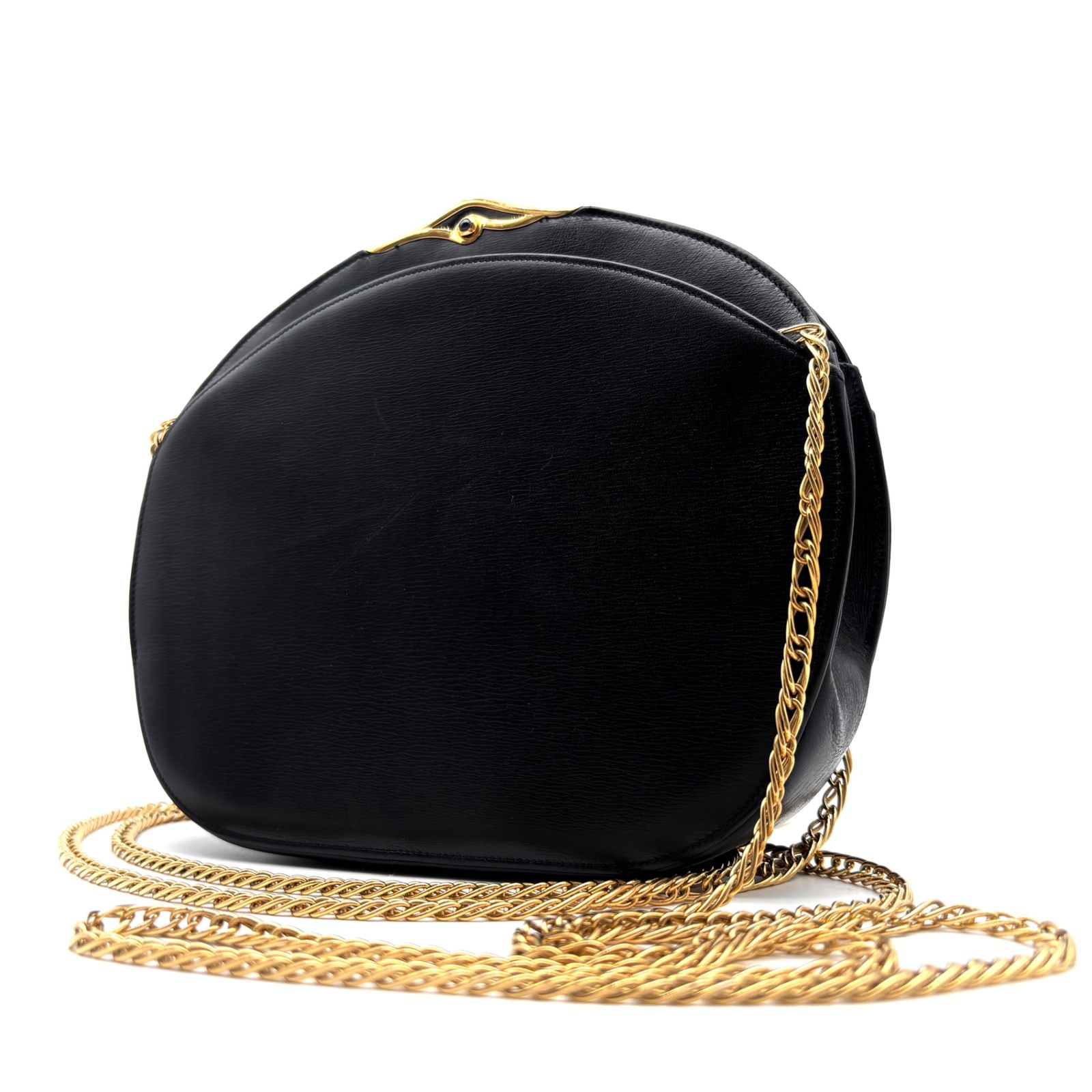 美品 カルティエ Cartier サファイアライン チェーン ショルダーバッグ ポシェット クロスボディ 斜め掛け ネイビー 紺 ゴールド金具 レザー 本革 ボーナス 夏休み 帰省 お盆 敬老の日 サマーギフト シルバーウィーク ご褒美 レディース 女性