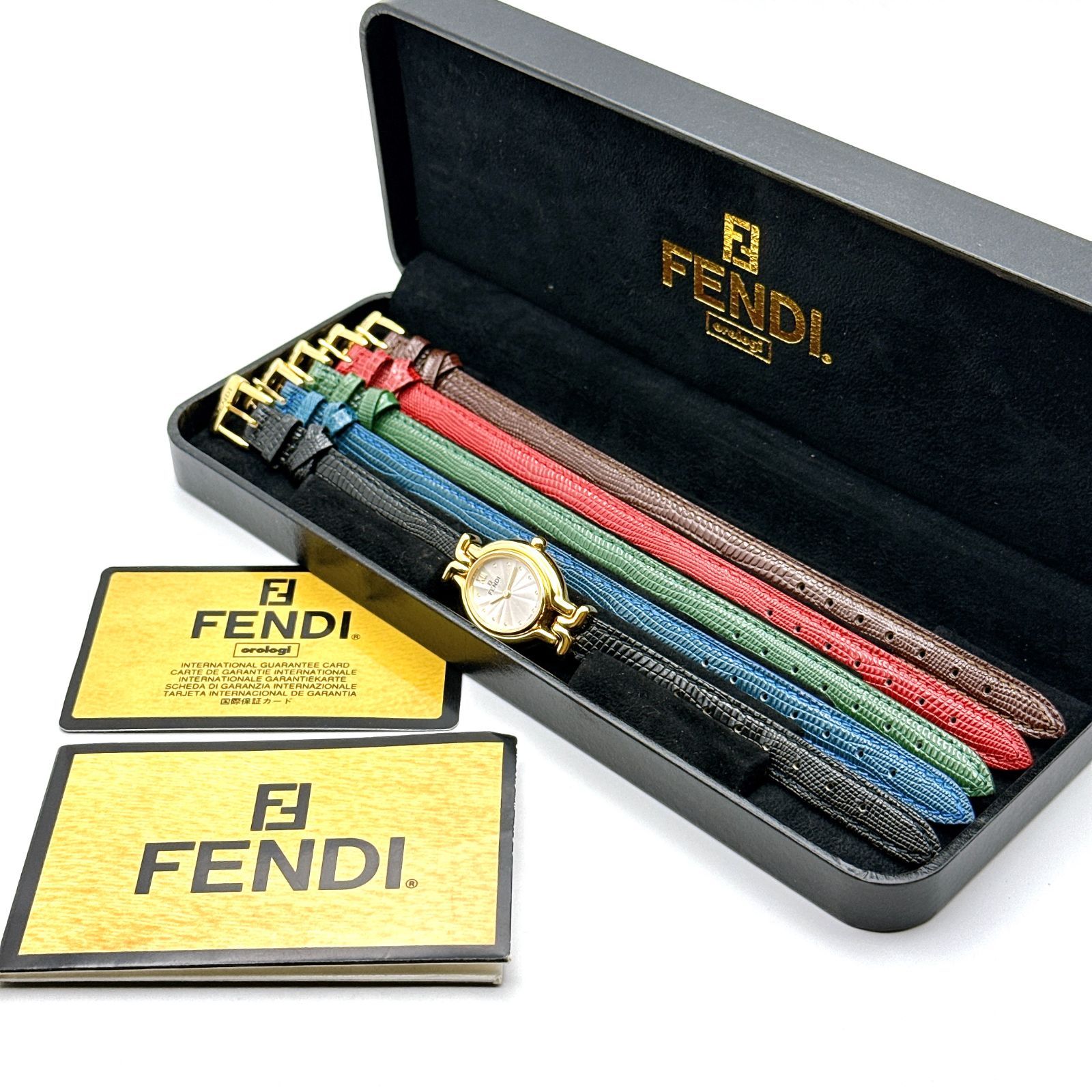 A150【箱入り・フルセット】FENDI 640L カメレオン レディースウォッチ