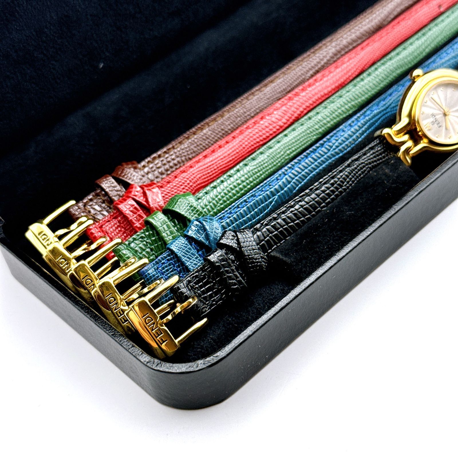 A150【箱入り・フルセット】FENDI 640L カメレオン レディースウォッチ