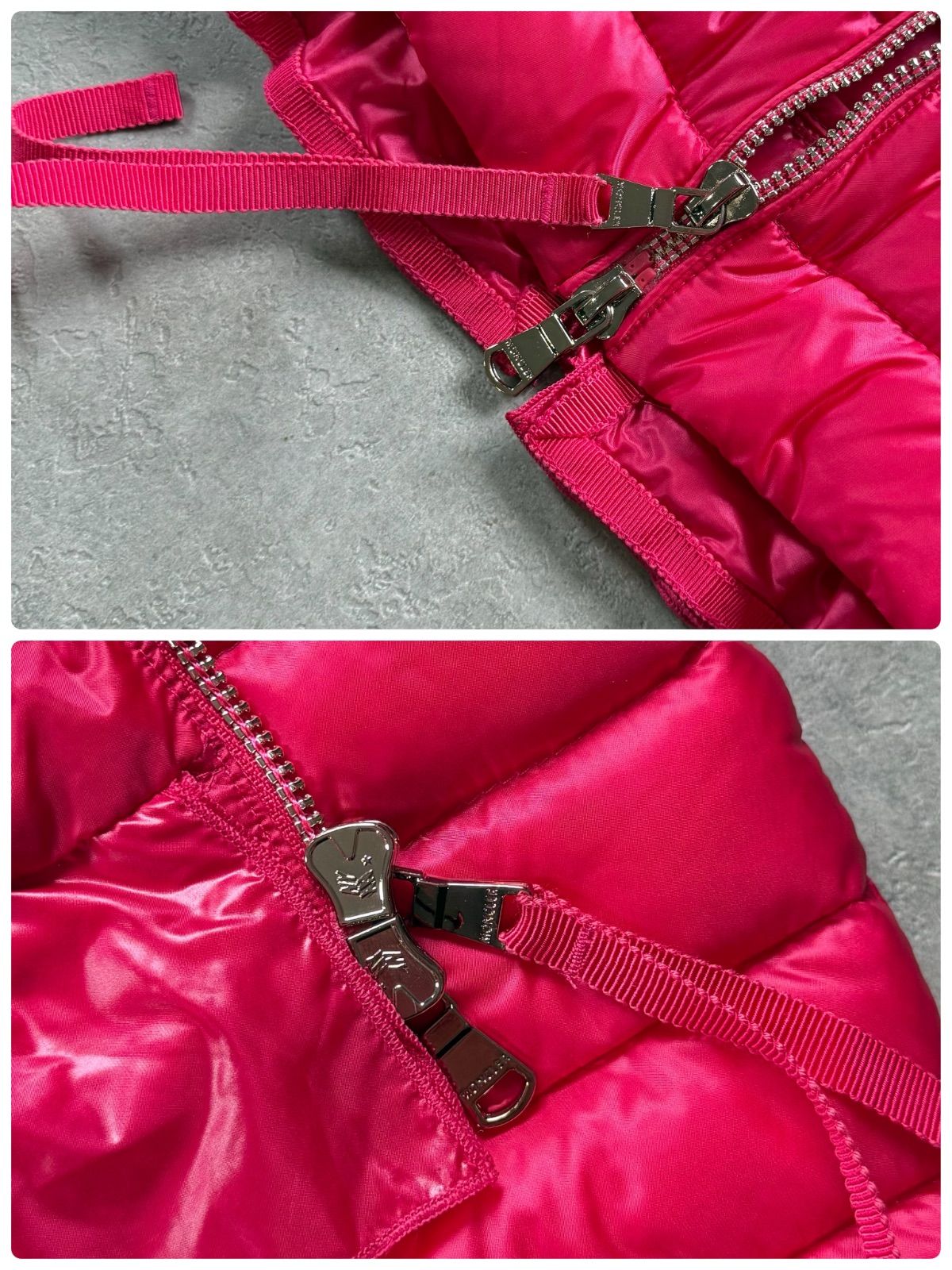 美品 MONCLER モンクレール Blein ライトダウン フリル レディース 
